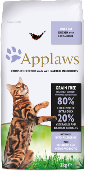 Picture of Applaws Adult Cat Chicken with extra Duck Dry - 2kg
